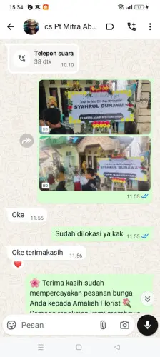Testimonial Papan Bunga mandalahaji