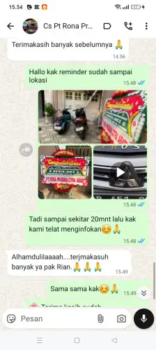 Testimonial Papan Bunga mandalahaji